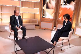 Exclusive - Francois Hollande on T18 - Paris