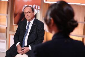 Exclusive - Francois Hollande on T18 - Paris