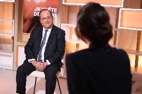 Exclusive - Francois Hollande on T18 - Paris
