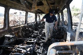 Israeli Settlers Set Fire to Vehicles Belonging to Palestinians - Bethlehem