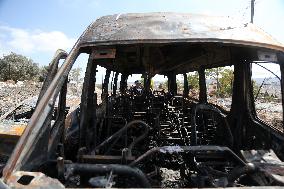 Israeli Settlers Set Fire to Vehicles Belonging to Palestinians - Bethlehem