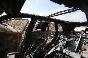 Israeli Settlers Set Fire to Vehicles Belonging to Palestinians - Bethlehem