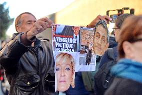 Nicolas Sarkozy Arrives at La Santé Prison - Paris