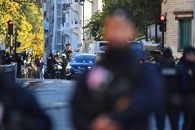 Nicolas Sarkozy Arrives at La Santé Prison - Paris