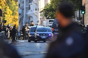 Nicolas Sarkozy Arrives at La Santé Prison - Paris