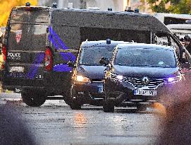 Nicolas Sarkozy Arrives at La Santé Prison - Paris