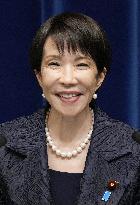 Japan's new PM Takaichi holds press conference