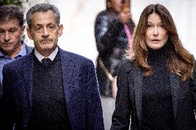 Former French President Nicolas Sarkozy Incarceration at Prison de la Sante AJ