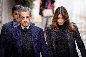 Former French President Nicolas Sarkozy Incarceration at Prison de la Sante AJ