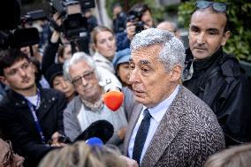 Former French President Nicolas Sarkozy Incarceration at Prison de la Sante AJ