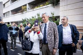 Former French President Nicolas Sarkozy Incarceration at Prison de la Sante AJ