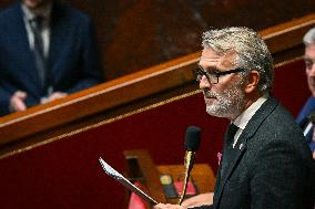 Questions to the government at the National Assembly in Paris FA
