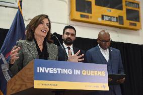 Hochul Joint Appearance with Mamdani in Queesn, NY