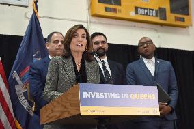 Hochul Joint Appearance with Mamdani in Queesn, NY