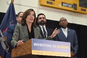 Hochul Joint Appearance with Mamdani in Queesn, NY