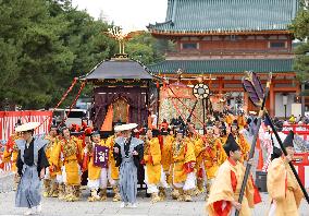 Parade of historical figures in Kyoto