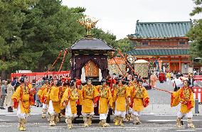 Parade of historical figures in Kyoto