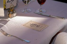 President Trump At Lunch With Republican Senators In The Rose Garden - DC