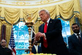 President Trump At Diwali Celebration - DC