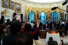 President Trump At Diwali Celebration - DC