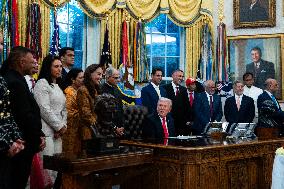 President Trump At Diwali Celebration - DC