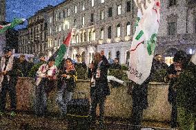 Pro-Palestine Rally Held Outside American Consulate - Milan