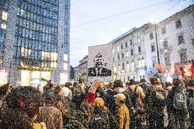 Pro-Palestine Rally Held Outside American Consulate - Milan