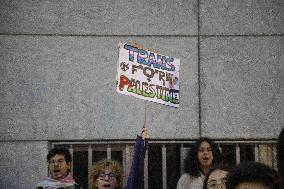 Pro-Palestine Rally Held Outside American Consulate - Milan