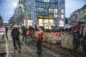 Pro-Palestine Rally Held Outside American Consulate - Milan