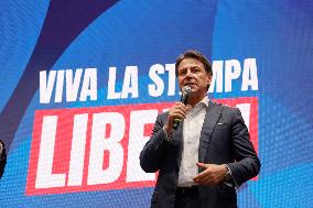 Press Freedom Rally Following Sigfrido Ranucci Attack - Rome