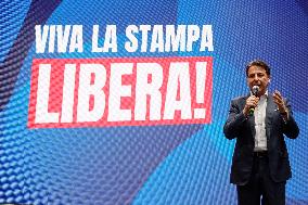 Press Freedom Rally Following Sigfrido Ranucci Attack - Rome