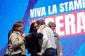 Press Freedom Rally Following Sigfrido Ranucci Attack - Rome