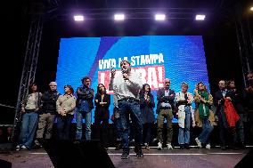 Press Freedom Rally Following Sigfrido Ranucci Attack - Rome