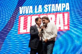 Press Freedom Rally Following Sigfrido Ranucci Attack - Rome