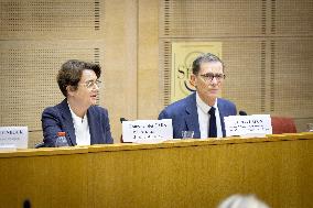 Laurence de Cars At Hearing After Robbery at the Louvre Museum - Paris AJ