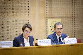 Laurence de Cars At Hearing After Robbery at the Louvre Museum - Paris AJ