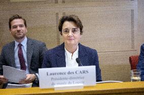 Laurence de Cars At Hearing After Robbery at the Louvre Museum - Paris AJ