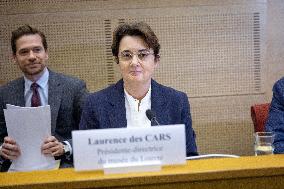 Laurence de Cars At Hearing After Robbery at the Louvre Museum - Paris AJ