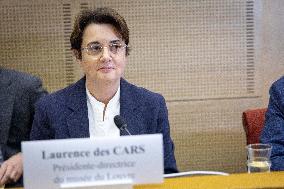 Laurence de Cars At Hearing After Robbery at the Louvre Museum - Paris AJ