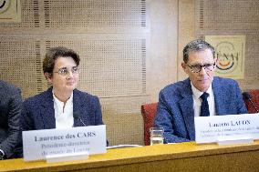 Laurence de Cars At Hearing After Robbery at the Louvre Museum - Paris AJ