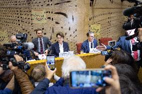 Laurence de Cars At Hearing After Robbery at the Louvre Museum - Paris AJ