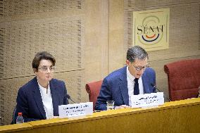 Laurence de Cars At Hearing After Robbery at the Louvre Museum - Paris AJ