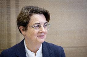 Laurence de Cars At Hearing After Robbery at the Louvre Museum - Paris AJ