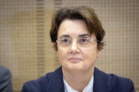 Laurence de Cars At Hearing After Robbery at the Louvre Museum - Paris AJ