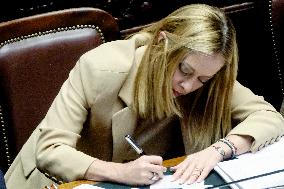 PM Meloni Addresses the Chamber of Deputies - Rome