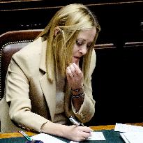 PM Meloni Addresses the Chamber of Deputies - Rome