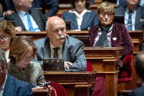 Session of questions to the government at The French Senate - Paris AJ