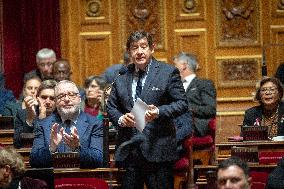 Session of questions to the government at The French Senate - Paris AJ