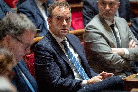 Session of questions to the government at The French Senate - Paris AJ