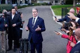 Scott Bessent Speaks to Media Outside West Wing